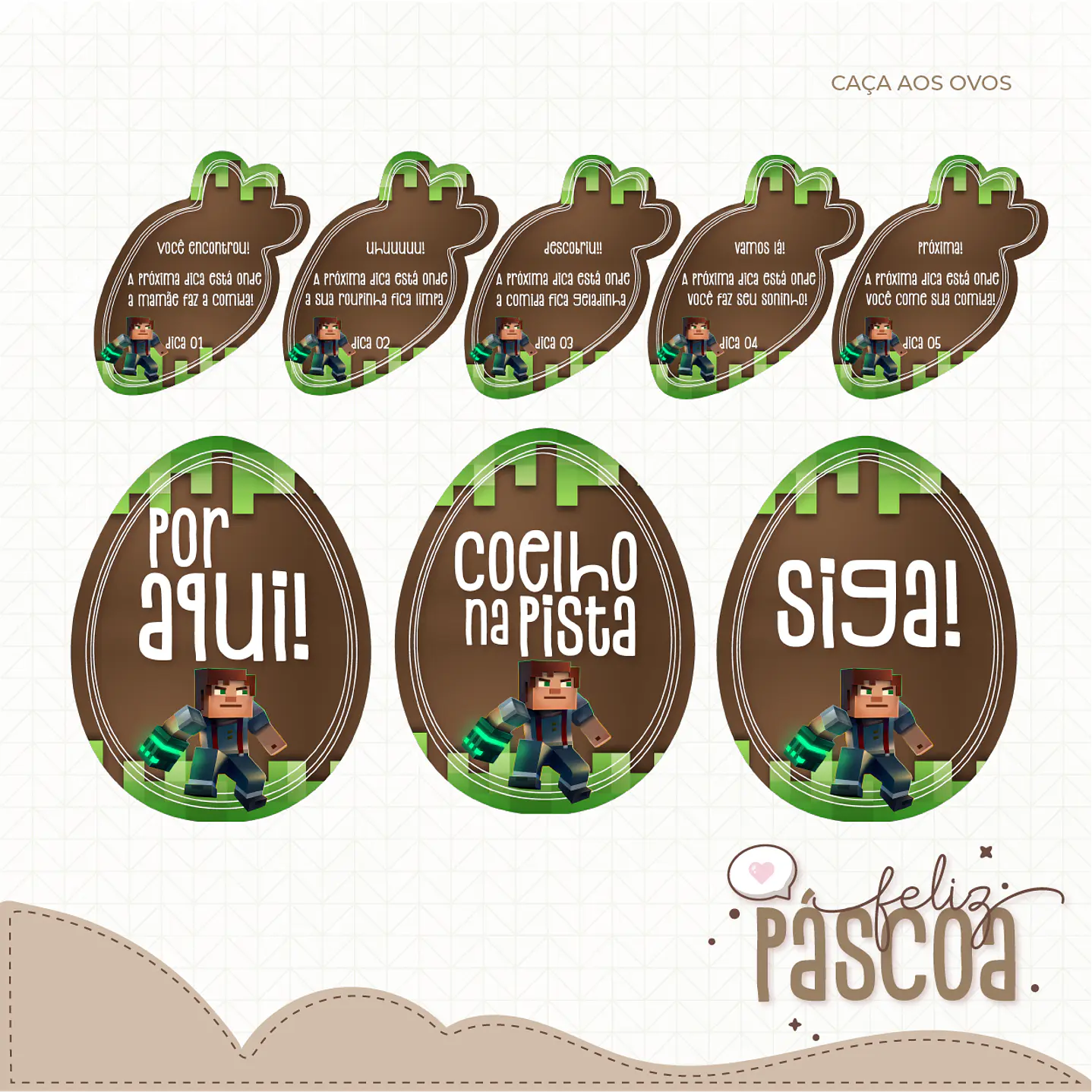 Combo Páscoa Criativa 60 Temas Caça aos Ovos Silhouette Studio 48