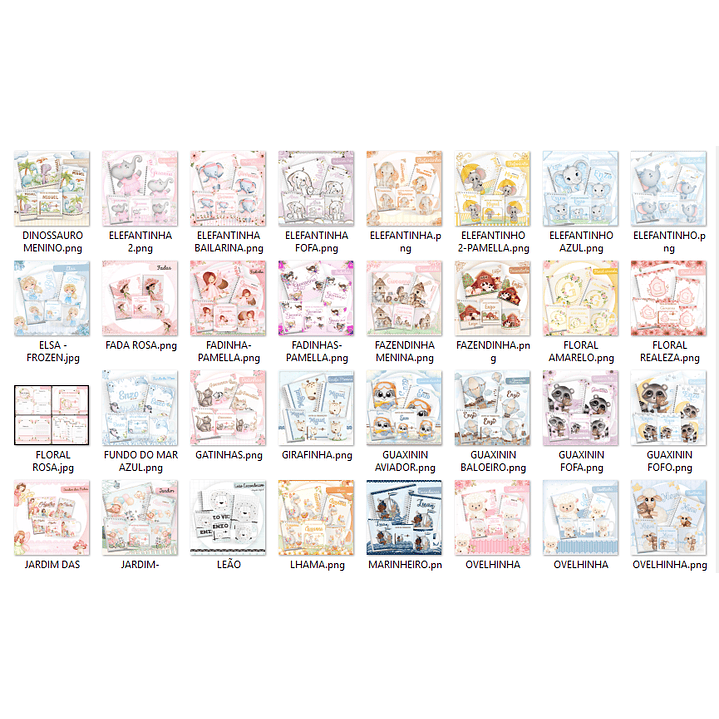 Pack Encadernação +110 Temas - Caderneta, Livro do Bebê e Caneca 2