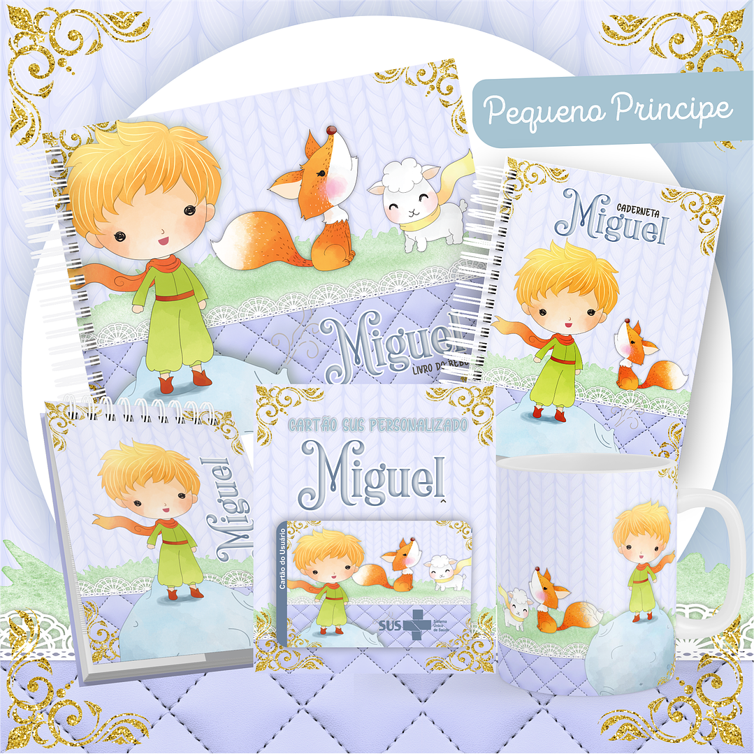 Pack Encadernação +110 Temas - Caderneta, Livro do Bebê e Caneca 9