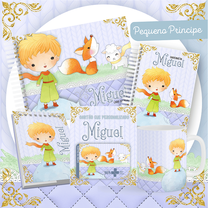 Pack Encadernação +110 Temas - Caderneta, Livro do Bebê e Caneca 9