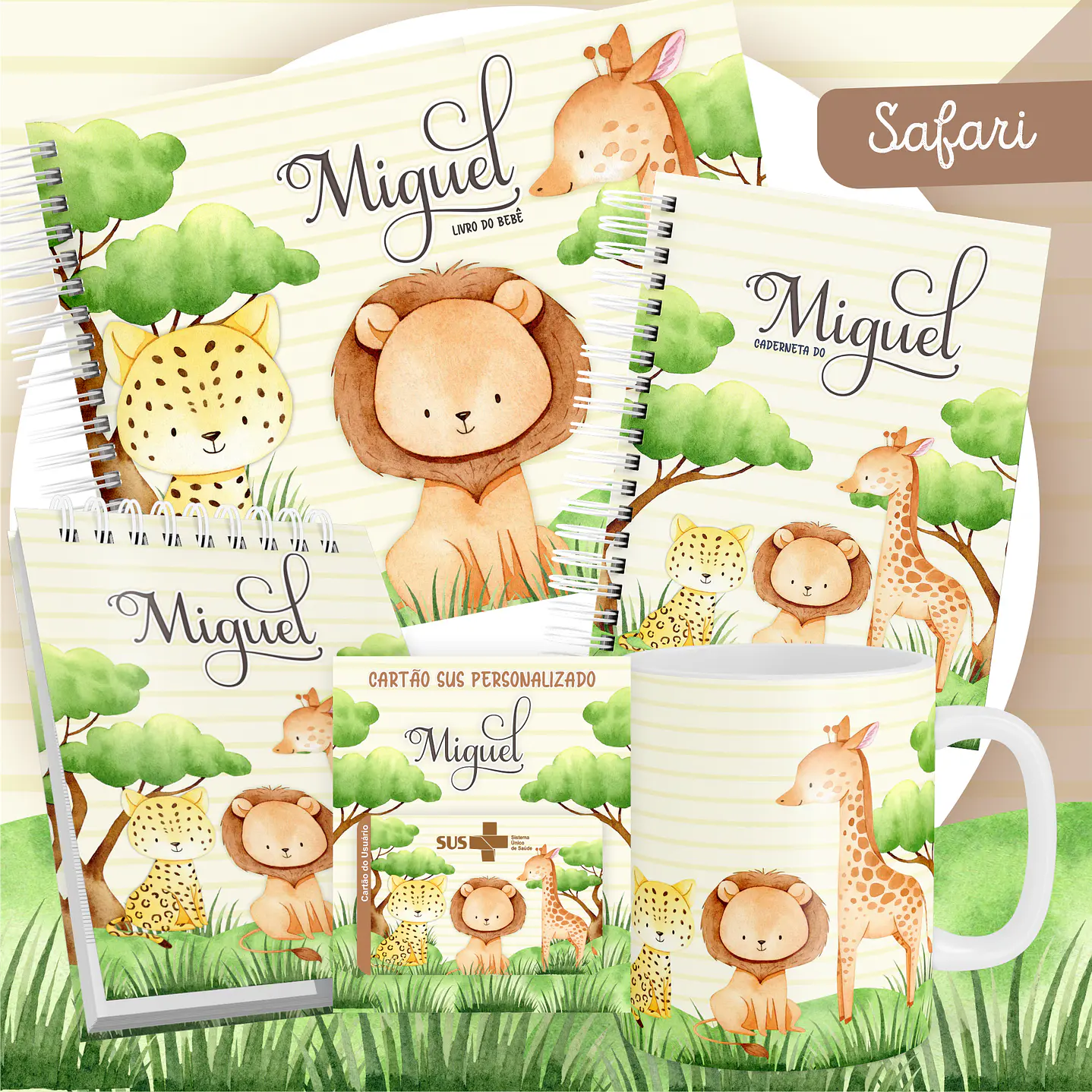 Pack Encadernação +110 Temas - Caderneta, Livro do Bebê e Caneca 11