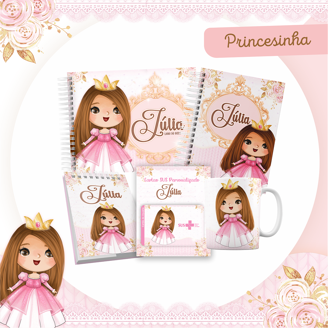 Pack Encadernação +110 Temas - Caderneta, Livro do Bebê e Caneca 17