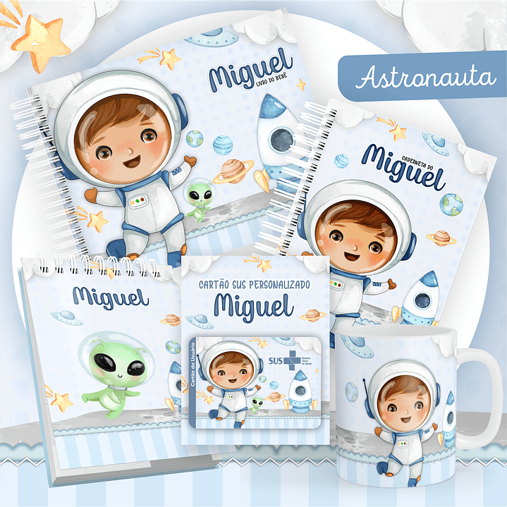 Pack Encadernação +110 Temas - Caderneta, Livro do Bebê e Caneca 21