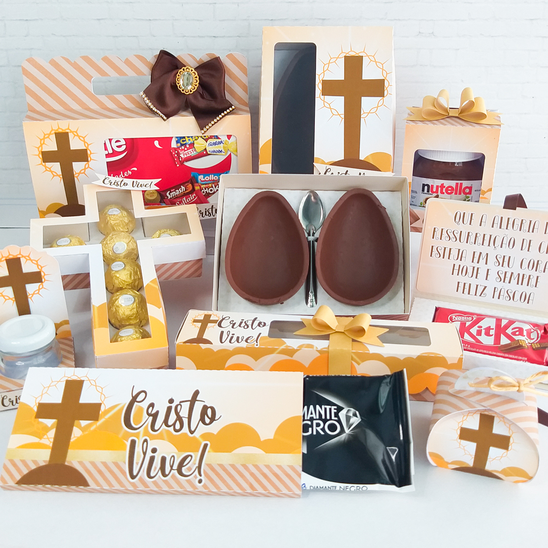 Combo Páscoa 24 Temas Mini confeiteiro, Ovo de Colher e Caça aos Ovos 2