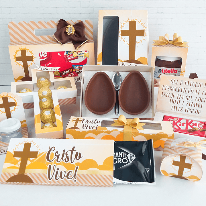 Combo Páscoa 24 Temas Mini confeiteiro, Ovo de Colher e Caça aos Ovos 2