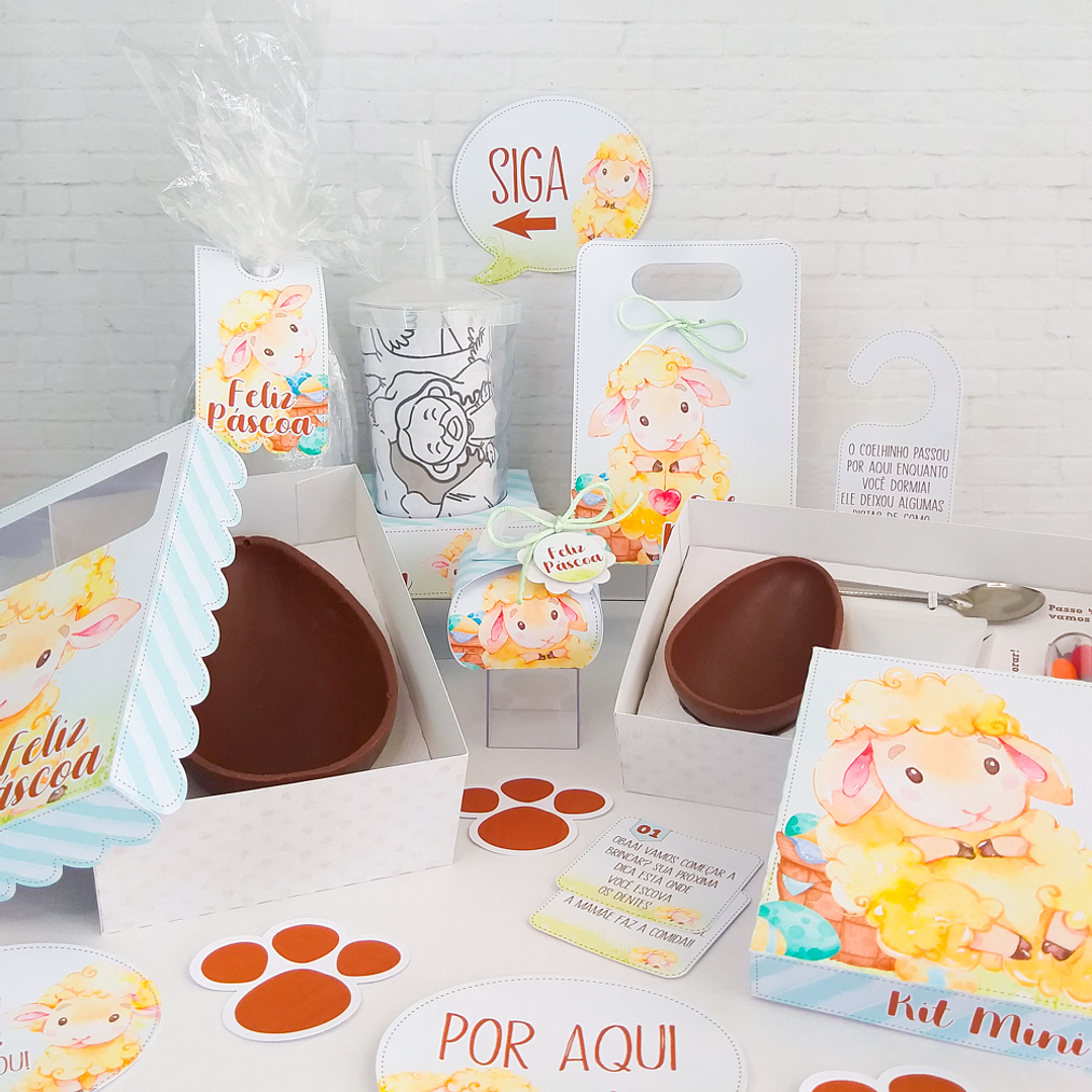 Combo Páscoa 24 Temas Mini confeiteiro, Ovo de Colher e Caça aos Ovos 3
