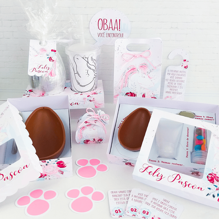 Combo Páscoa 24 Temas Mini confeiteiro, Ovo de Colher e Caça aos Ovos 18