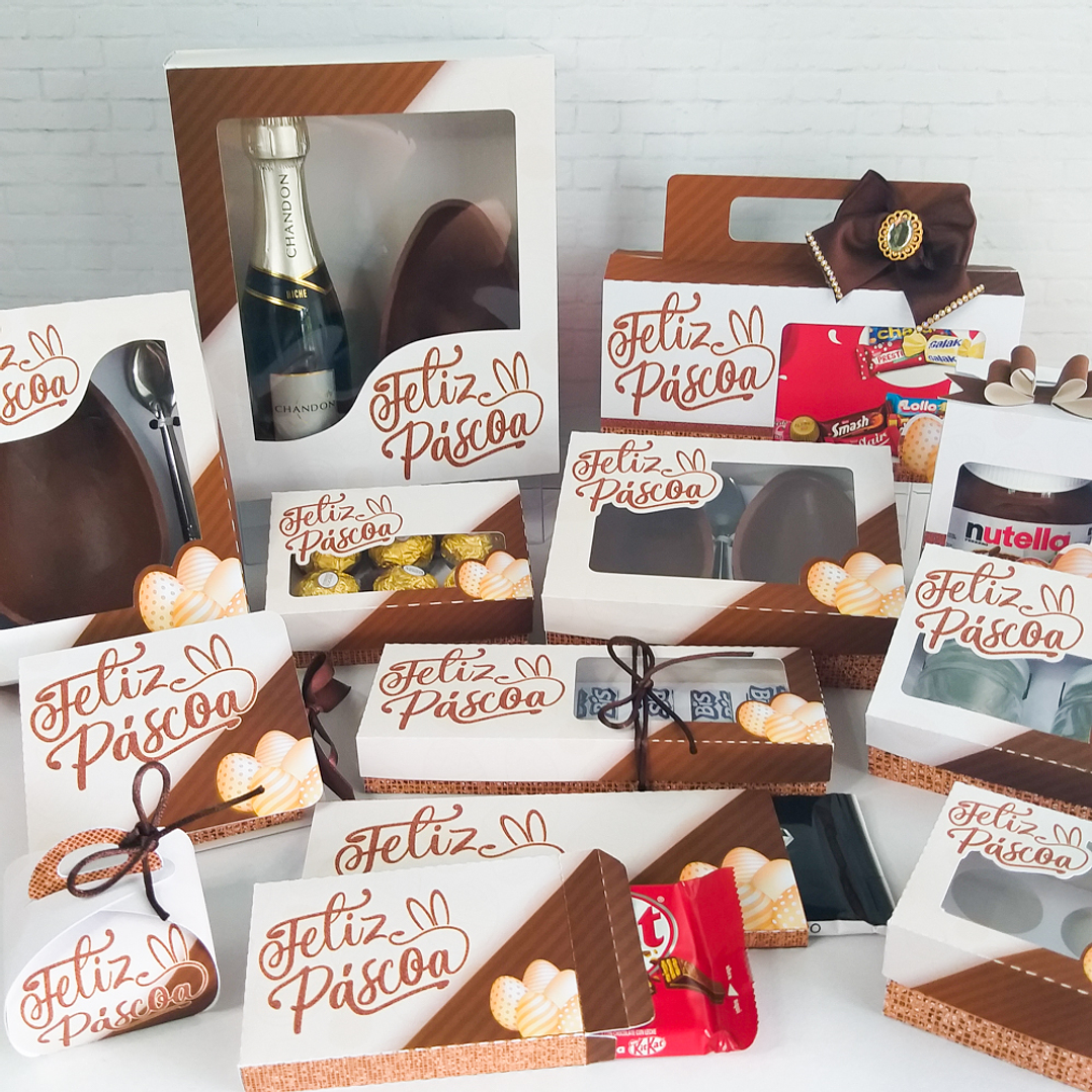 Combo Páscoa 24 Temas Mini confeiteiro, Ovo de Colher e Caça aos Ovos 19