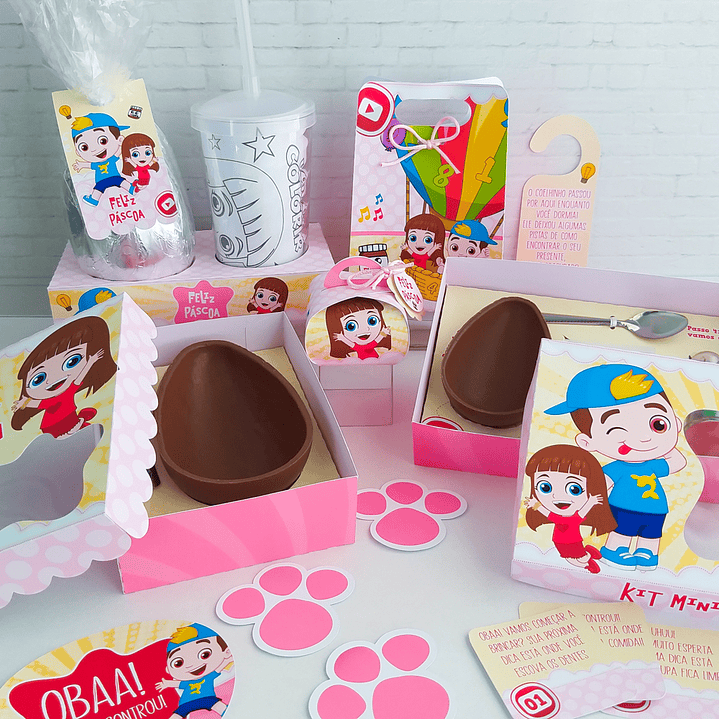 Combo Páscoa 24 Temas Mini confeiteiro, Ovo de Colher e Caça aos Ovos 22