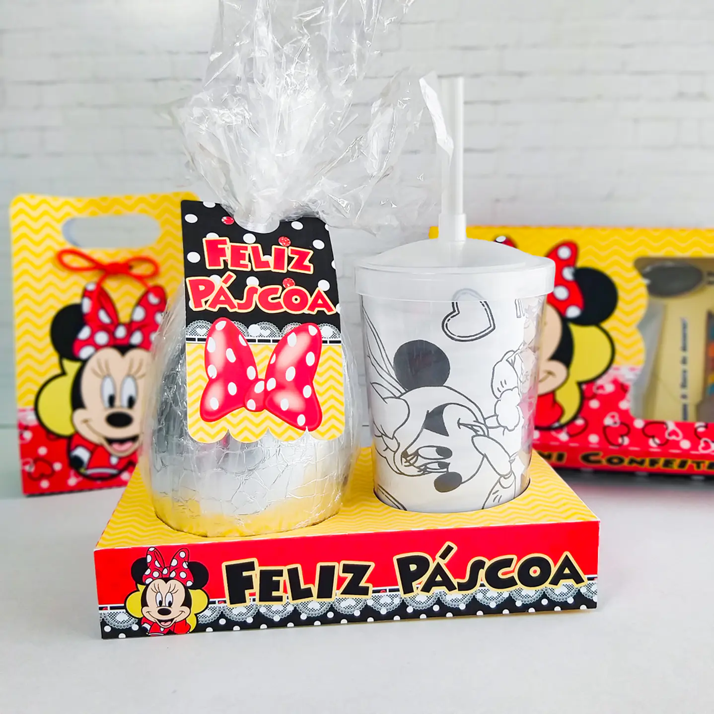 Combo Páscoa 24 Temas Mini confeiteiro, Ovo de Colher e Caça aos Ovos 24