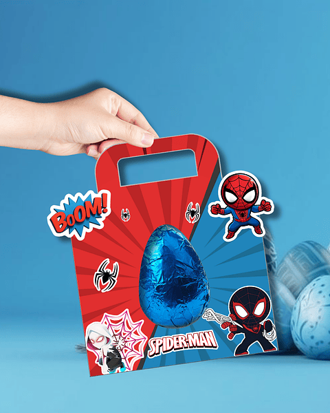 Combo 94 Moldes Sacolinha Porta Ovo Páscoa PNG, PDF e Canva