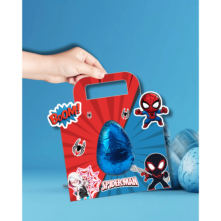 Combo 94 Moldes Sacolinha Porta Ovo Páscoa PNG, PDF e Canva 1