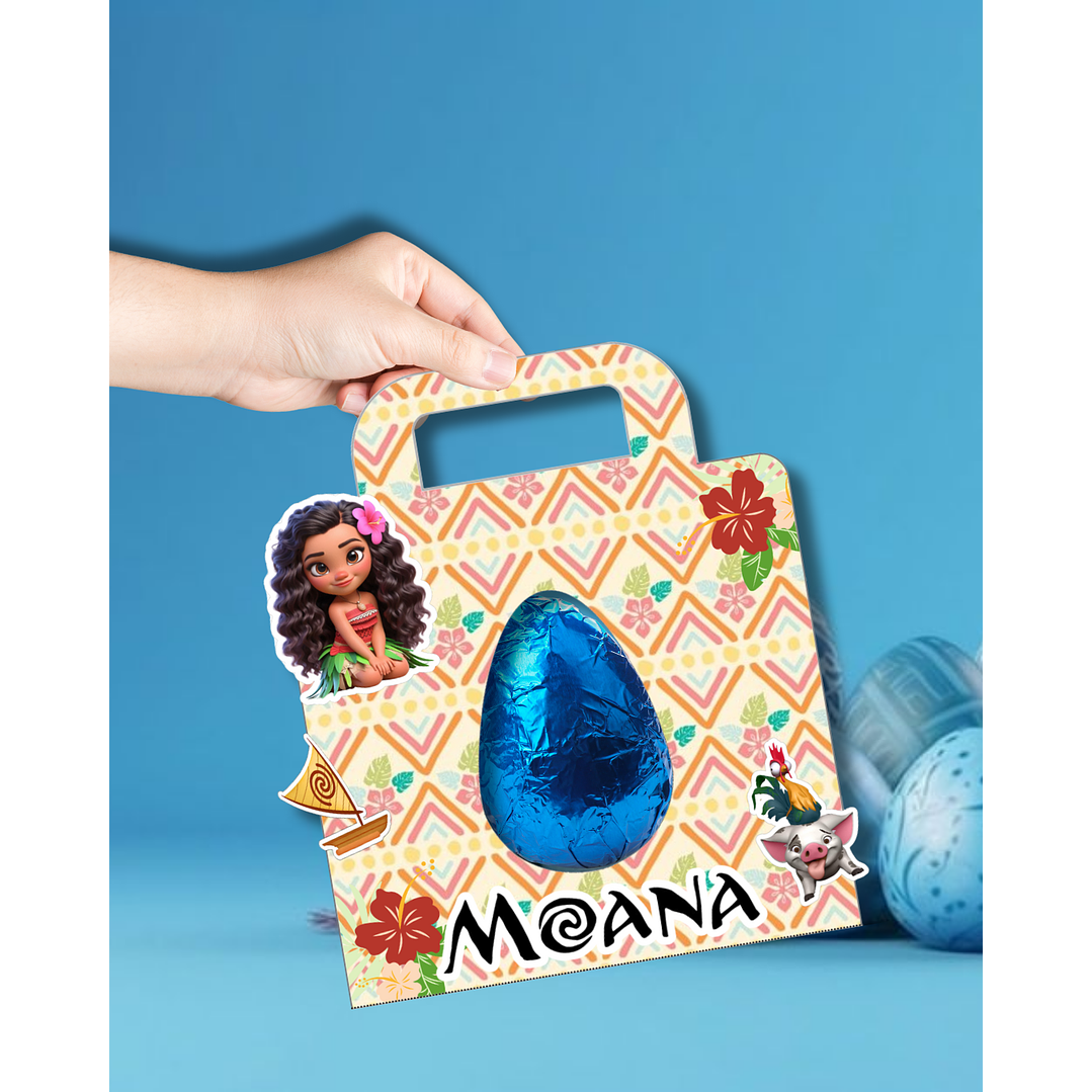 Combo 94 Moldes Sacolinha Porta Ovo Páscoa PNG, PDF e Canva 6