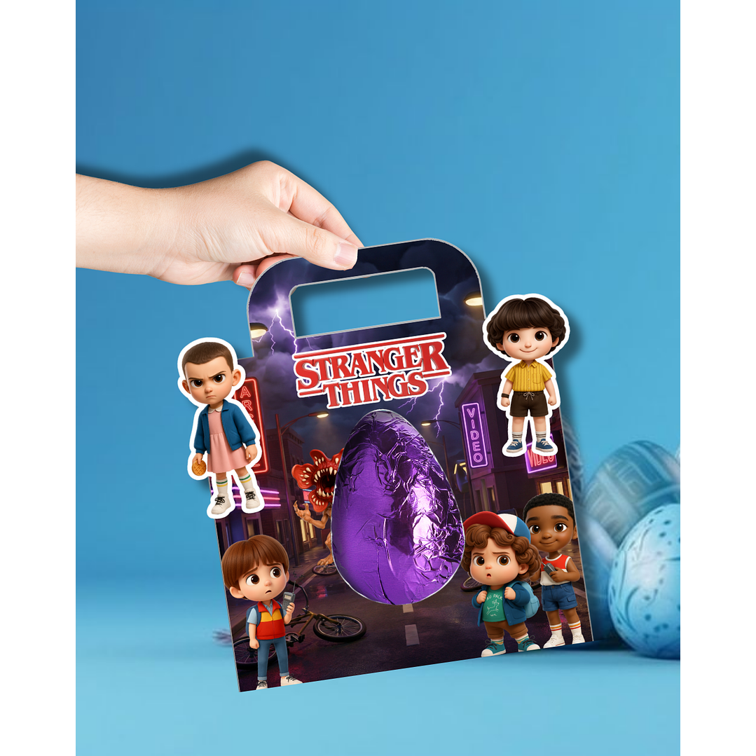 Combo 94 Moldes Sacolinha Porta Ovo Páscoa PNG, PDF e Canva 8