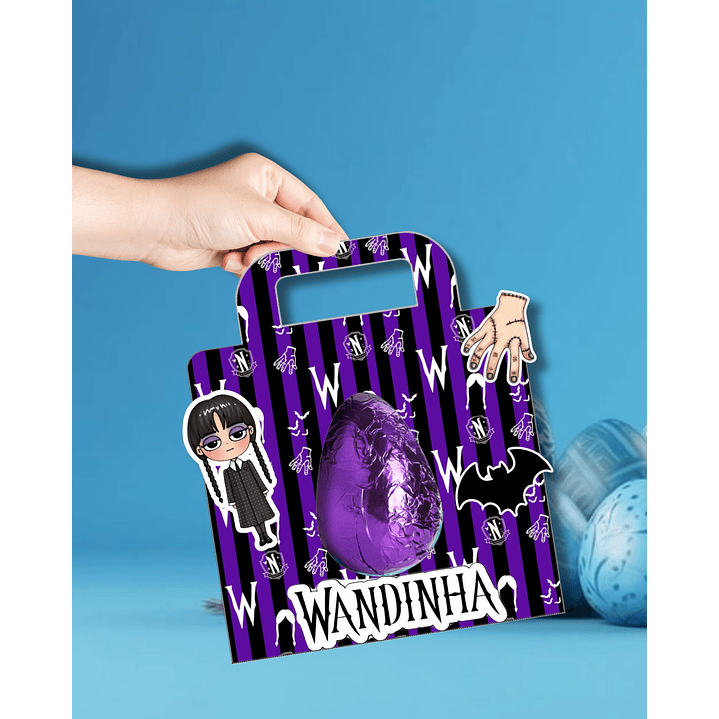 Combo 94 Moldes Sacolinha Porta Ovo Páscoa PNG, PDF e Canva 11