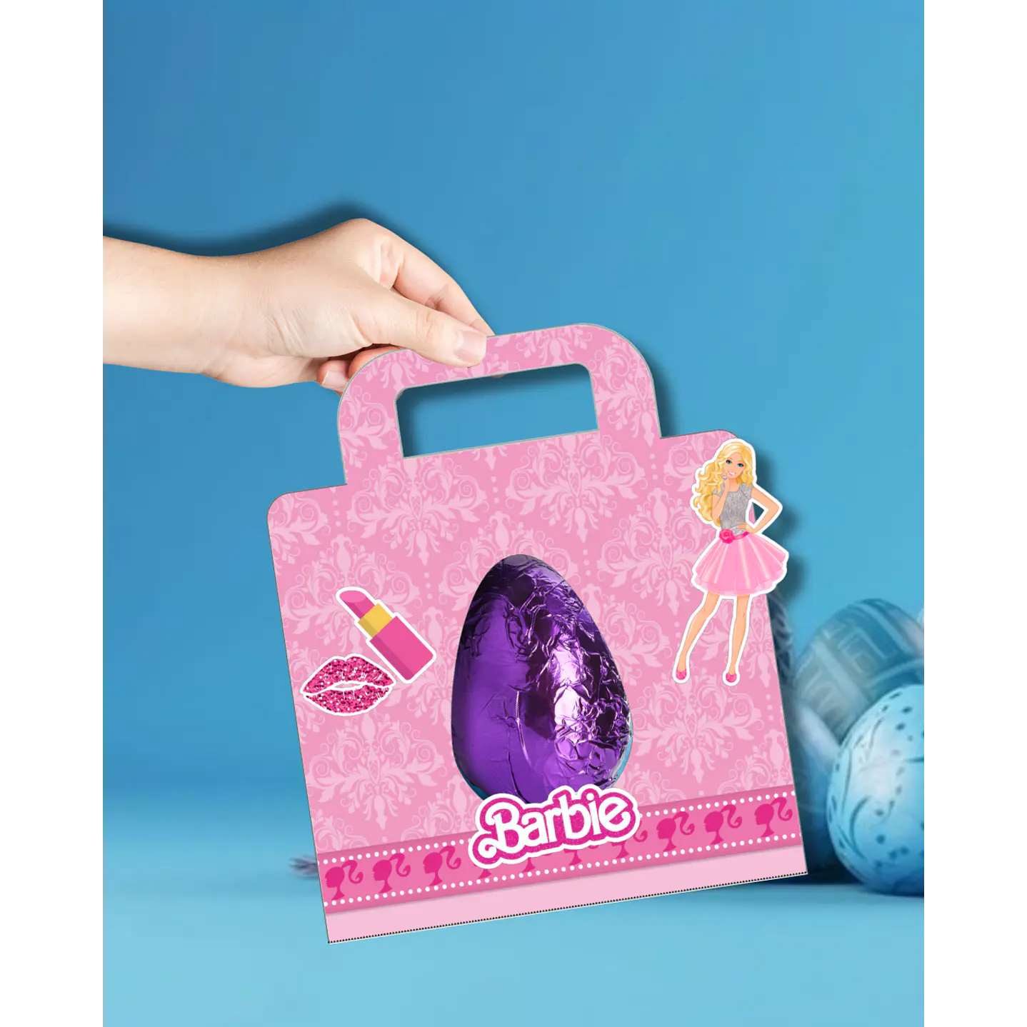Combo 94 Moldes Sacolinha Porta Ovo Páscoa PNG, PDF e Canva 13