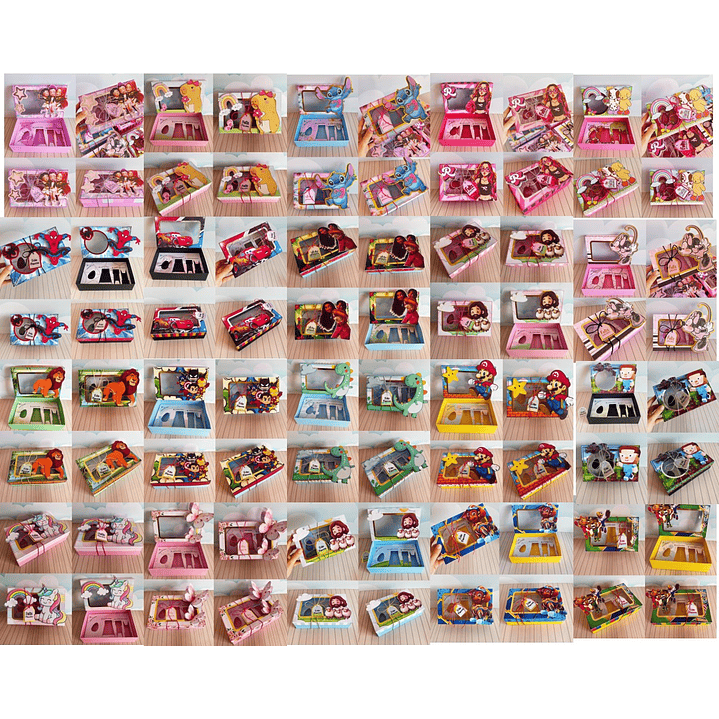 Kit Caixa Mini Confeiteiro Páscoa 20 Temas Arquivo Digital PDF, PNG e Studio  1