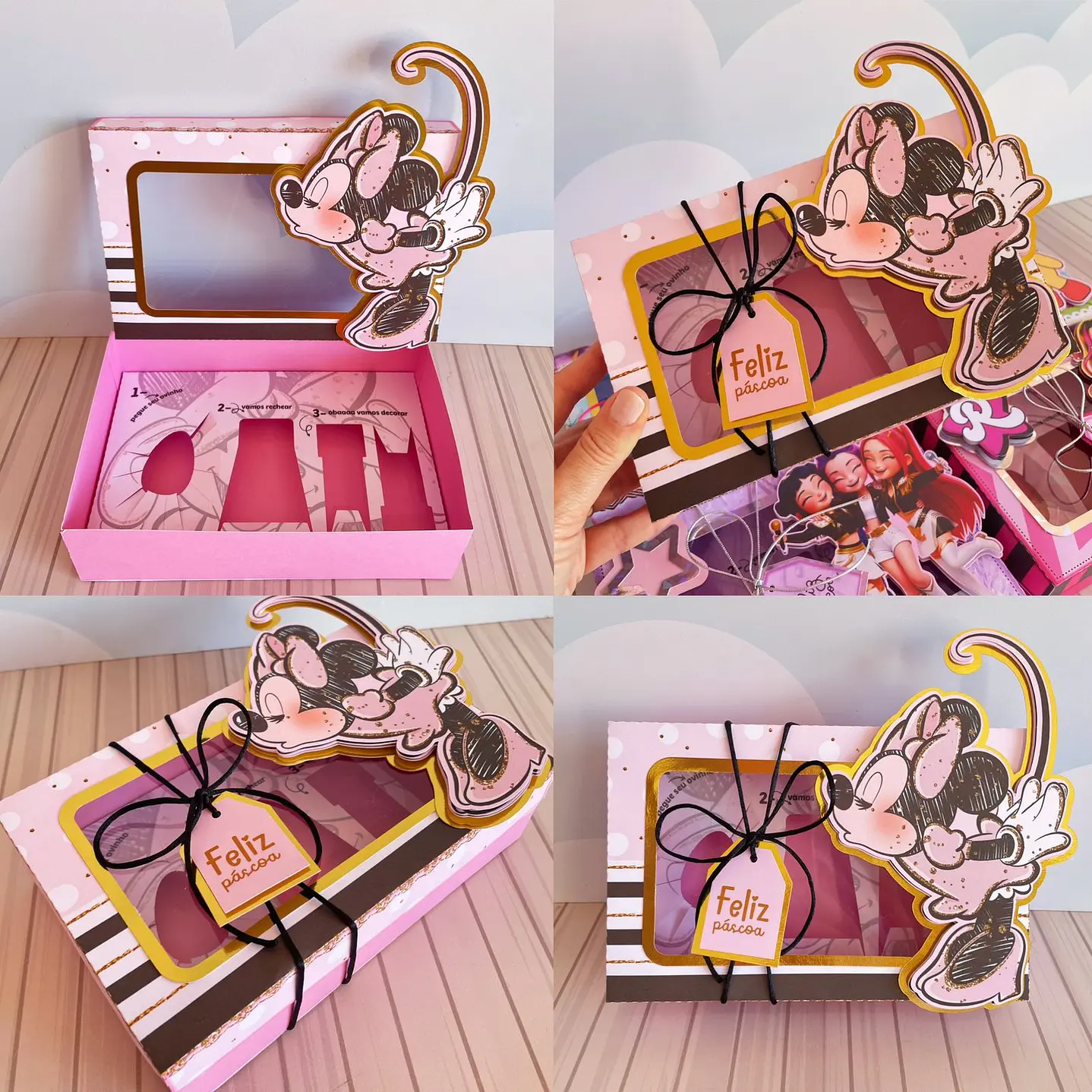 Kit Caixa Mini Confeiteiro Páscoa 20 Temas Arquivo Digital PDF, PNG e Studio  10