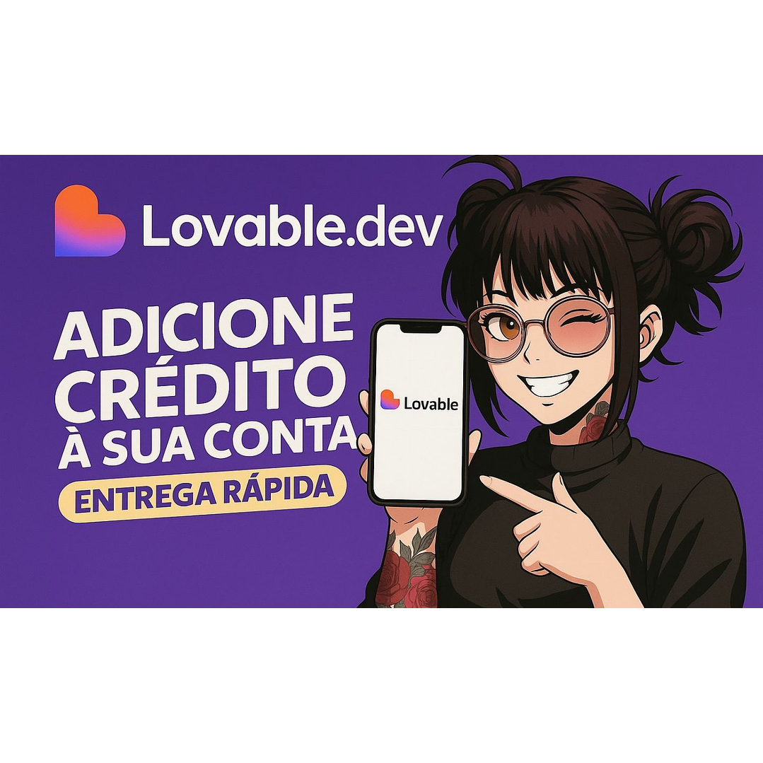 Lovable.dev IA 500 Créditos - (RECARGA NA SUA CONTA)  2