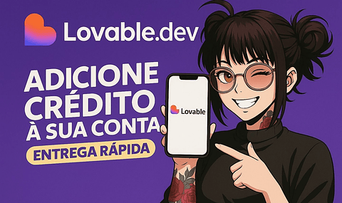 Lovable.dev IA 500 Créditos - (RECARGA NA SUA CONTA) 