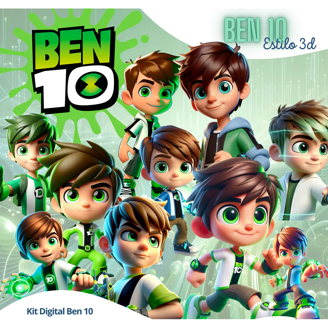 Kit Digital Ben 10 PNG - 3D 1