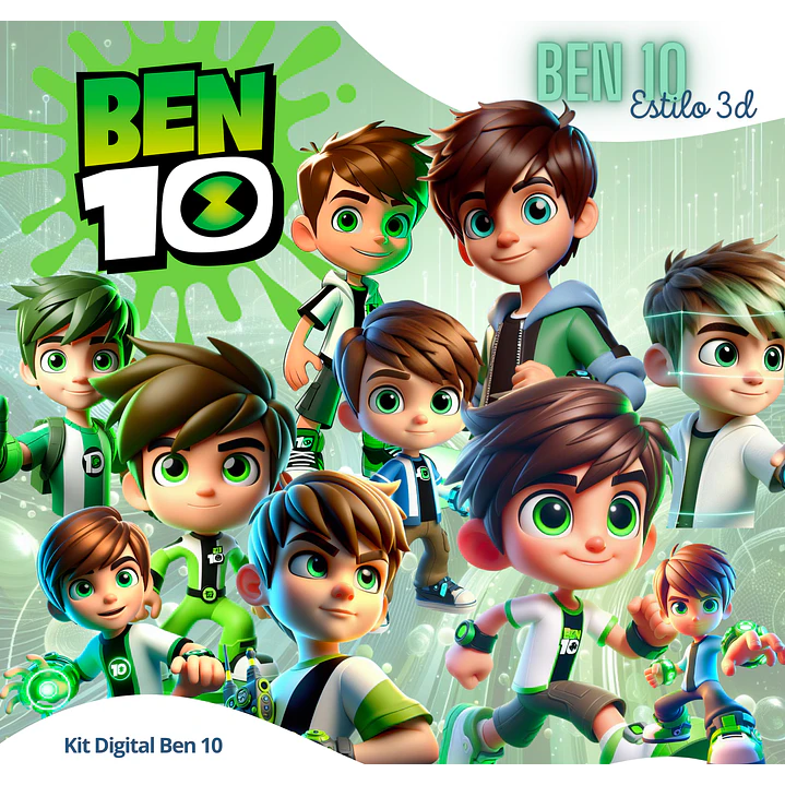 Kit Digital Ben 10 PNG - 3D 1