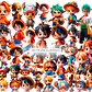 Kit Digital One Piece 3D - PNG Fundo Transparente 42 Imagens - Thumbnail 3