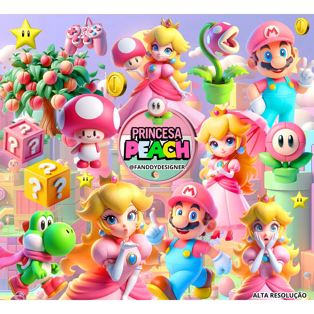 Kit Digital Princesa Peach 1