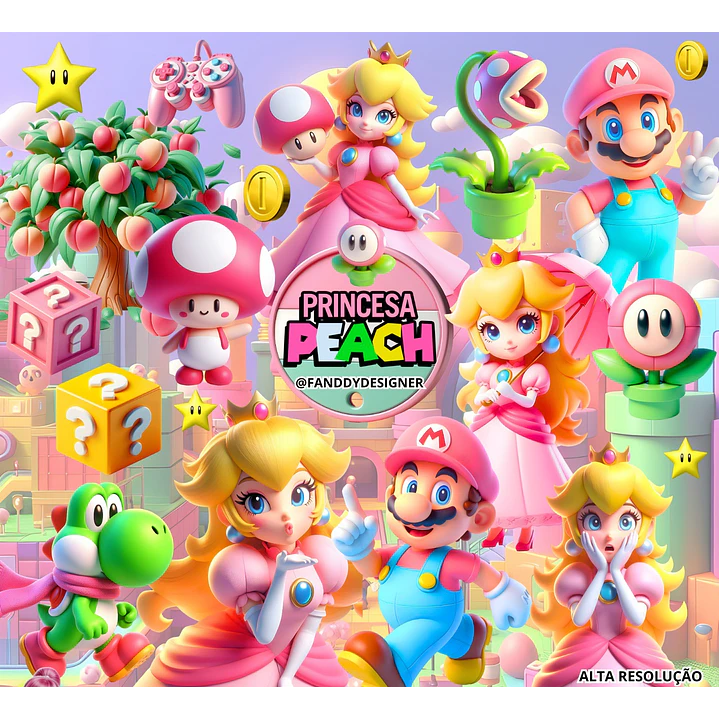 Kit Digital Princesa Peach 1