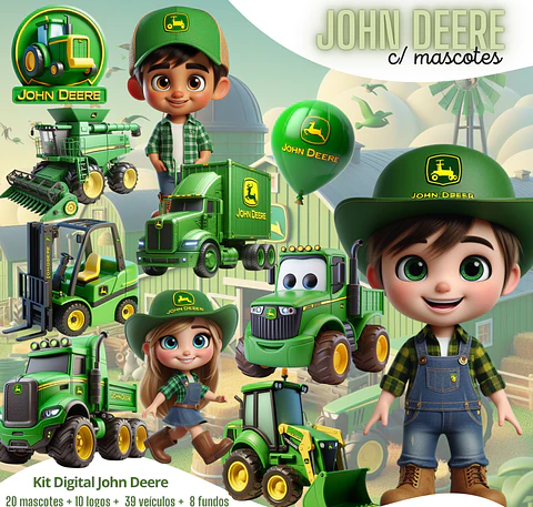 Kit Digital John Deere PNG Clipart Mascotes
