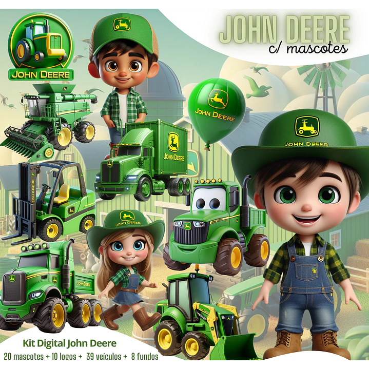 Kit Digital John Deere PNG Clipart Mascotes 1