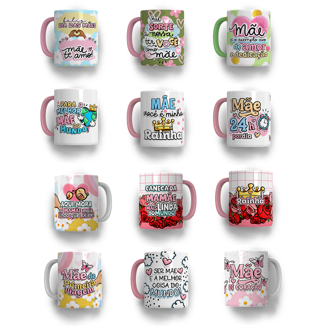 Mega Kit Digital Dia das Mães PNG PDF Silhouette +100GB Artes para Personalizados 8