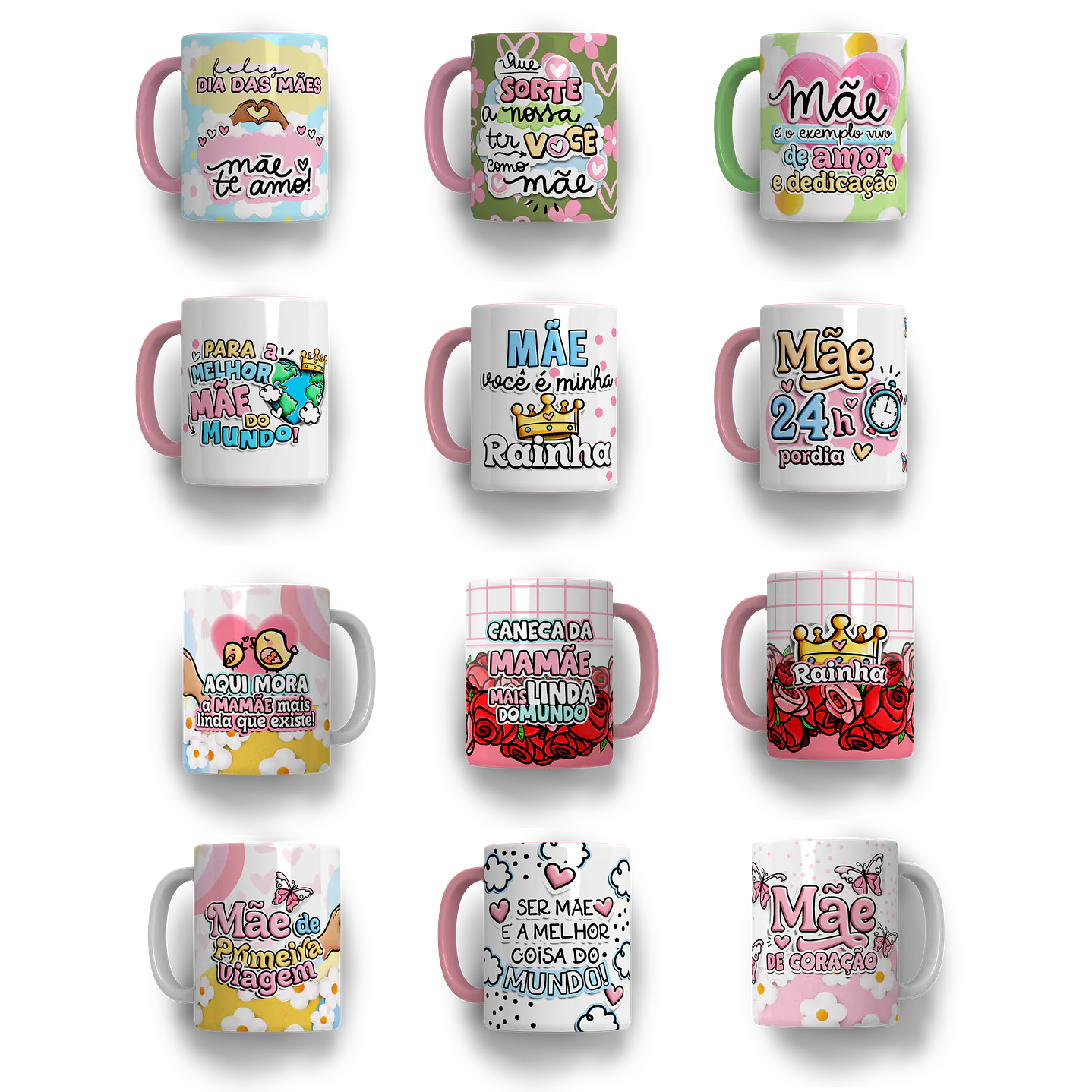 Mega Kit Digital Dia das Mães PNG PDF Silhouette +100GB Artes para Personalizados 8
