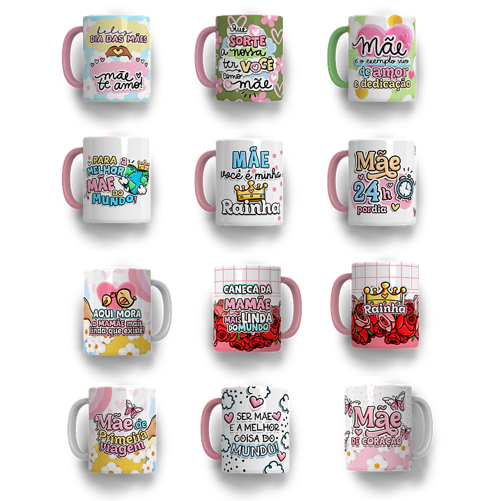 Mega Kit Digital Dia das Mães PNG PDF Silhouette +100GB Artes para Personalizados 8