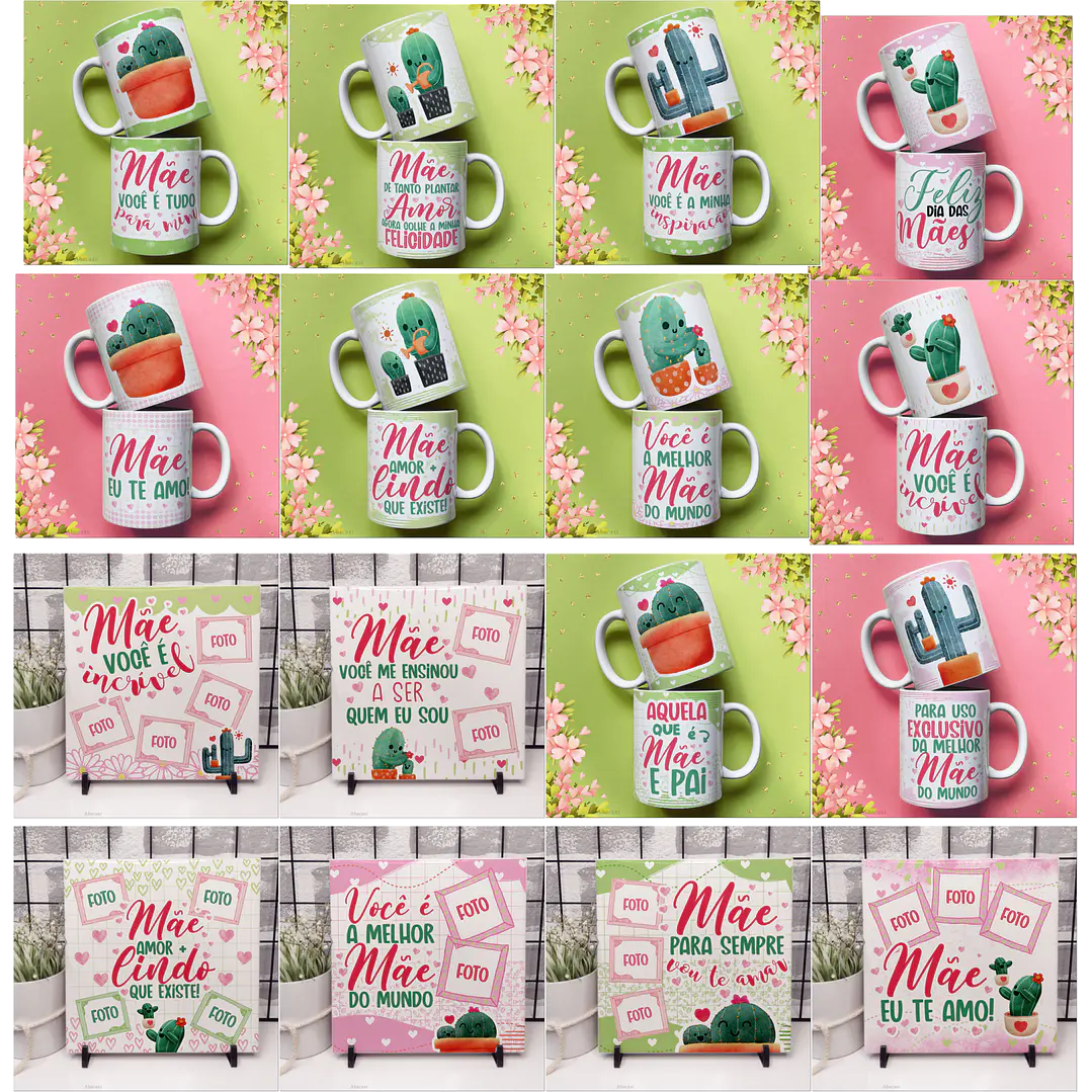 Mega Kit Digital Dia das Mães PNG PDF Silhouette +100GB Artes para Personalizados 11