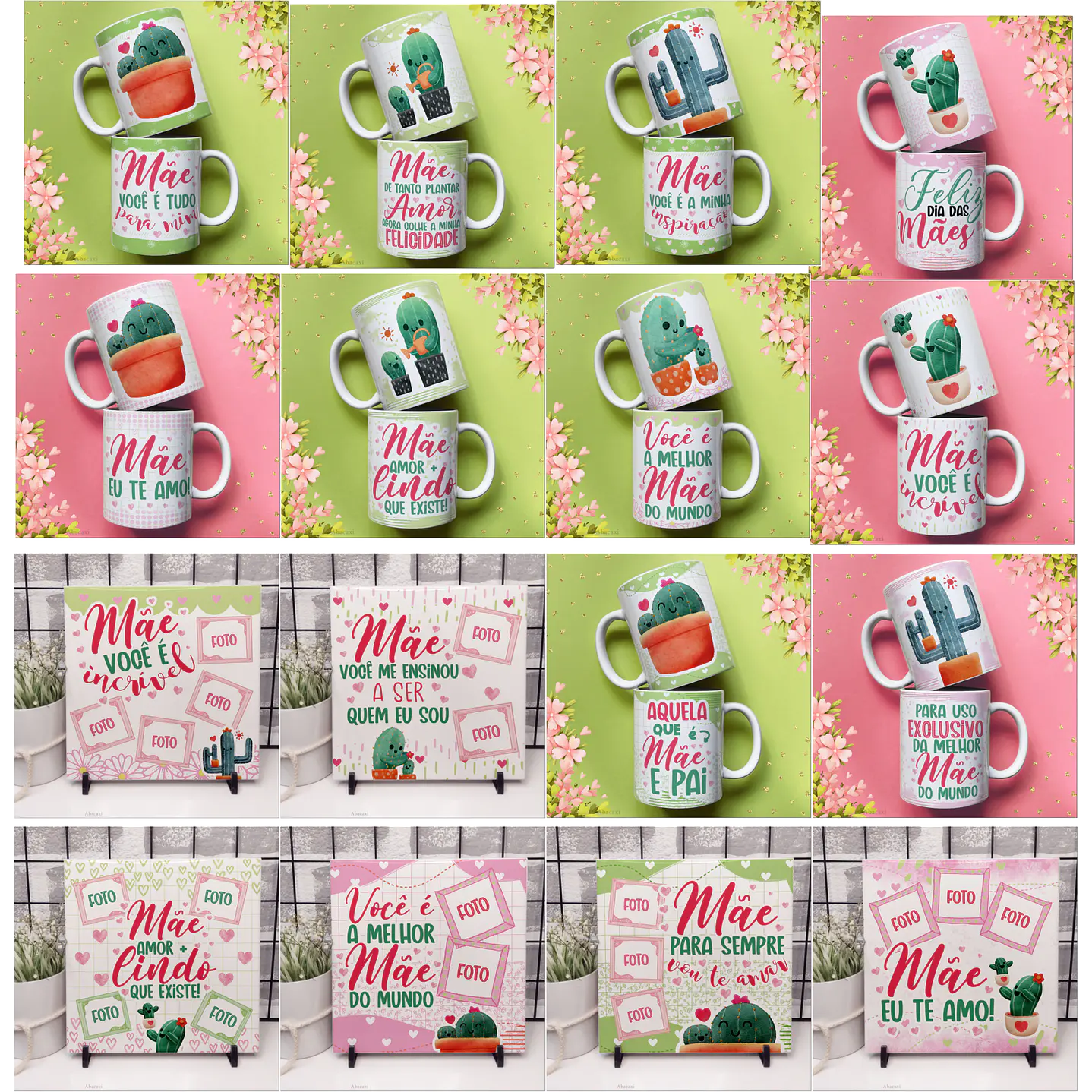 Mega Kit Digital Dia das Mães PNG PDF Silhouette +100GB Artes para Personalizados 11