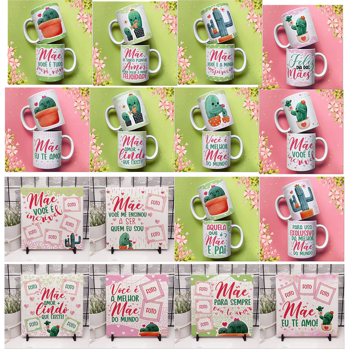 Mega Kit Digital Dia das Mães PNG PDF Silhouette +100GB Artes para Personalizados 11