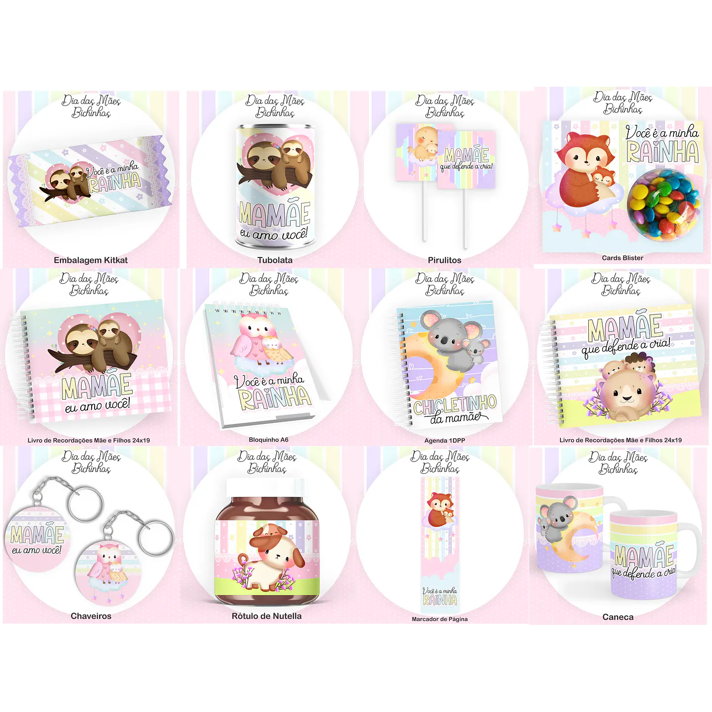 Mega Kit Digital Dia das Mães PNG PDF Silhouette +100GB Artes para Personalizados 31