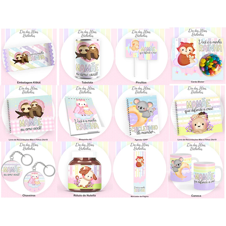 Mega Kit Digital Dia das Mães PNG PDF Silhouette +100GB Artes para Personalizados 31