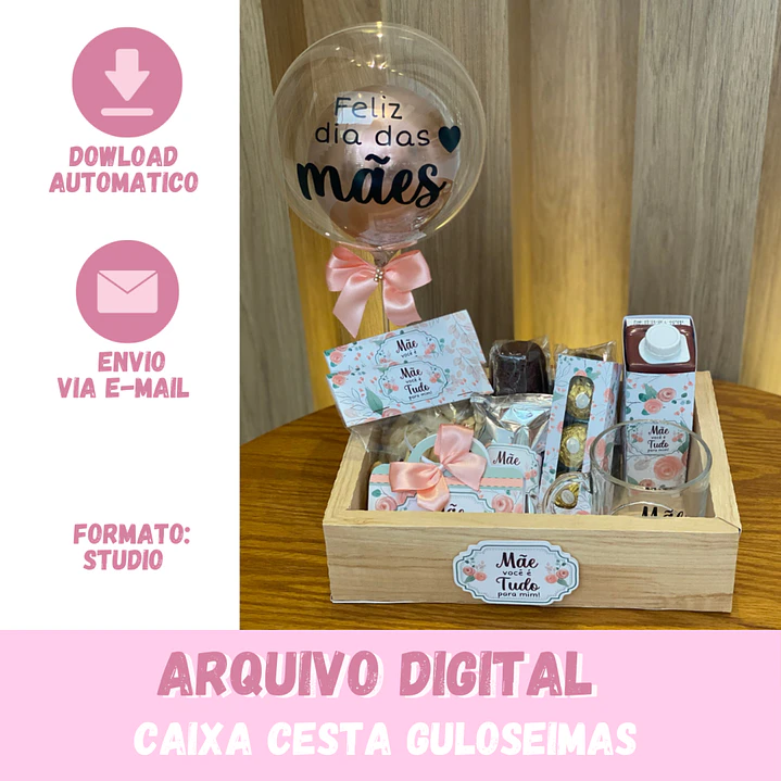 Mega Kit Digital Dia das Mães PNG PDF Silhouette +100GB Artes para Personalizados 56