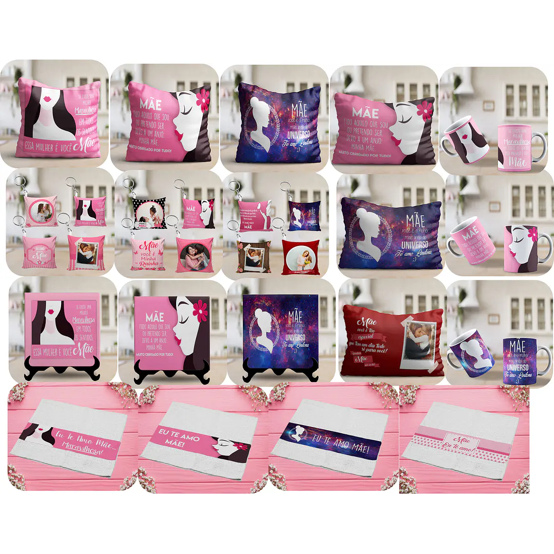 Combo Dia das Mães Estampas CDR Corel 1