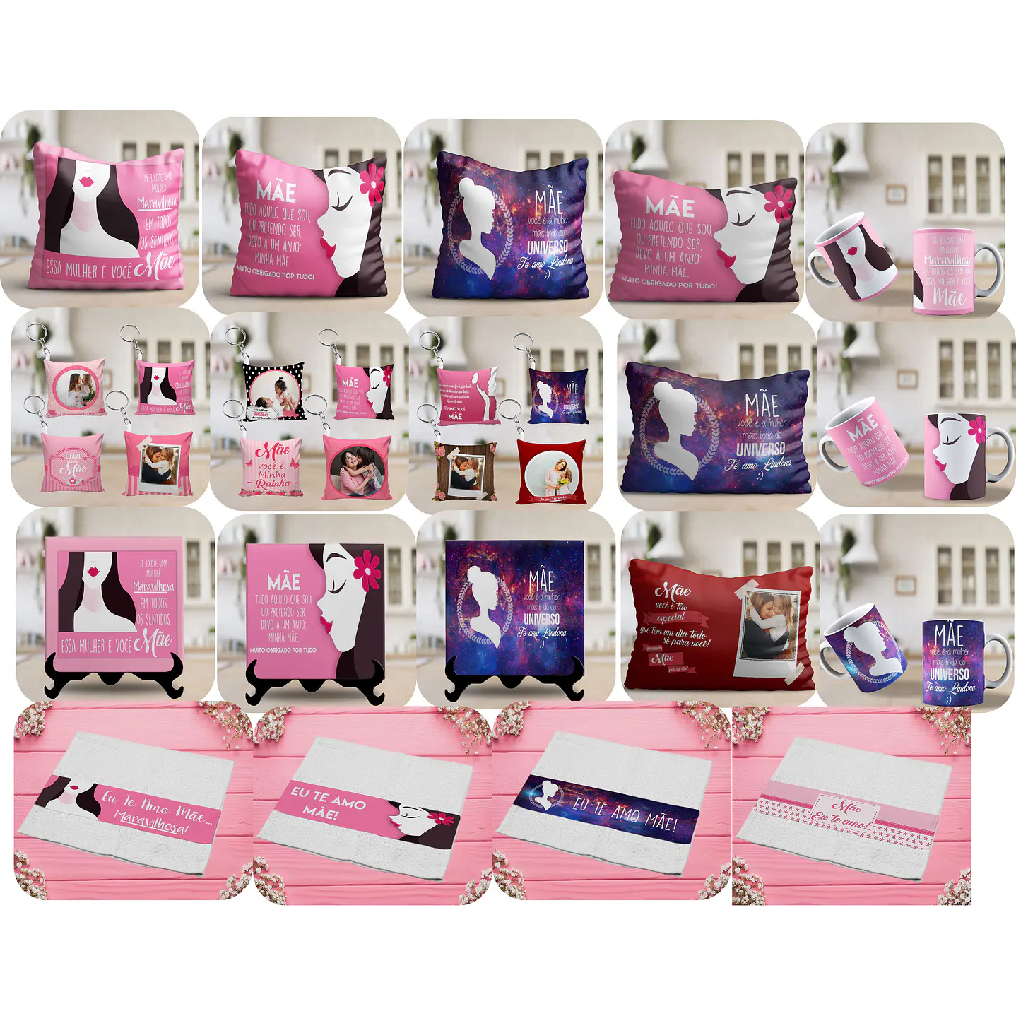 Combo Dia das Mães Estampas CDR Corel 1