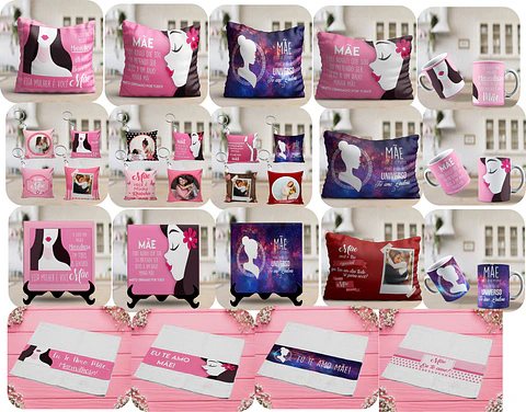 Combo Dia das Mães Estampas CDR Corel