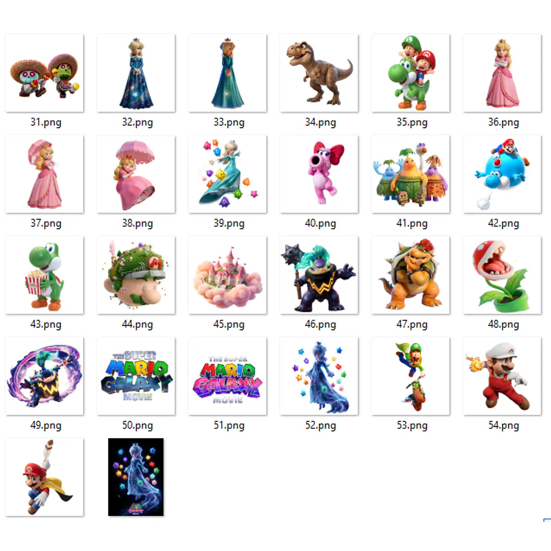 Kit Digital Super Mario Galaxy PNG Alta Resolução  3