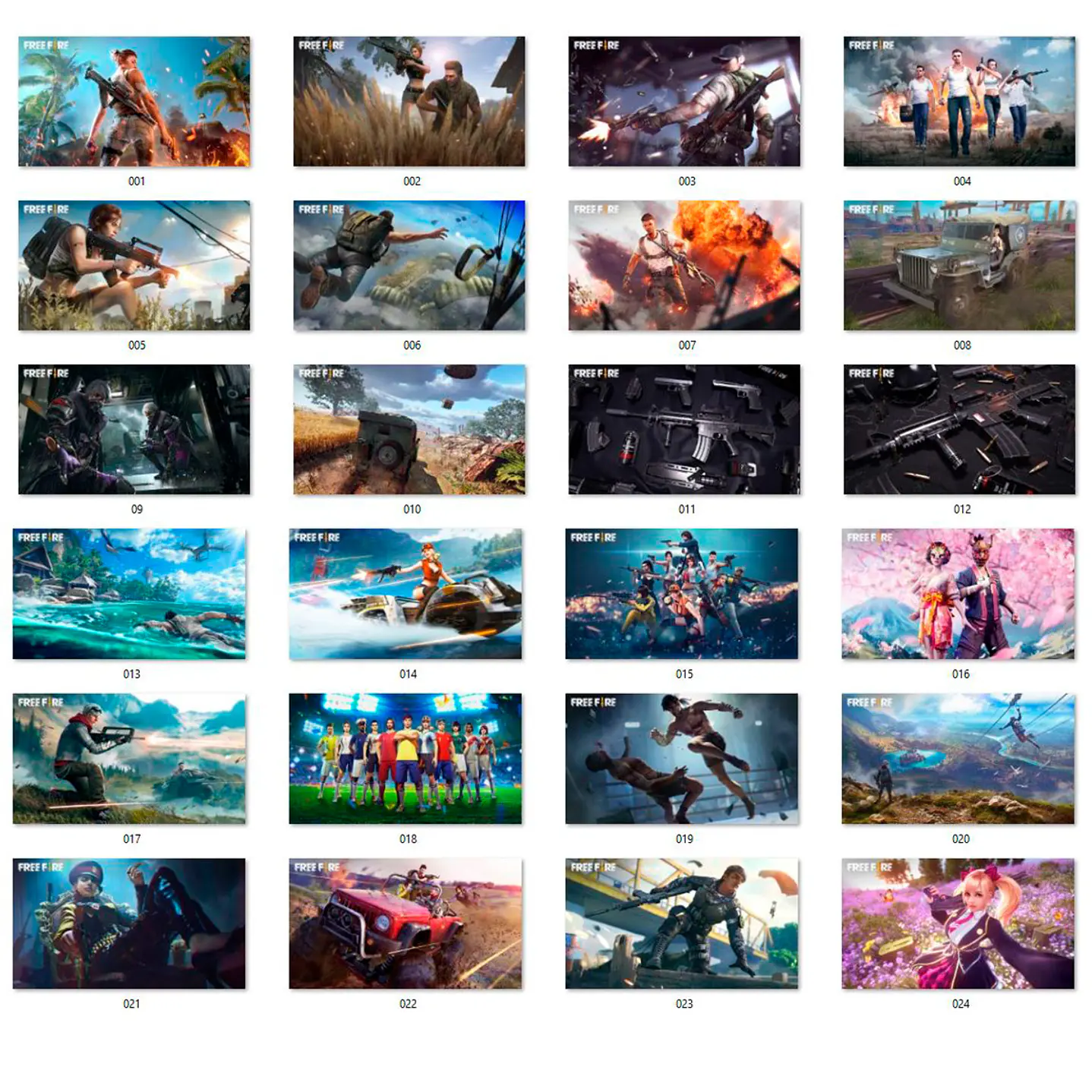 Kit digital Free Fire - Scrapbook 6