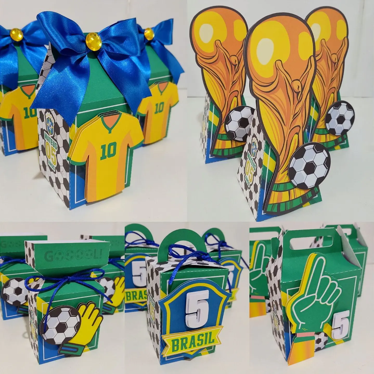 Arquivos de Corte Futebol Brasil Studio PDF Caixas e Lembrancinhas 1