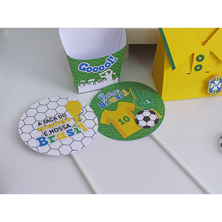 Kit Festa Copa do Mundo Brasil para Imprimir 2