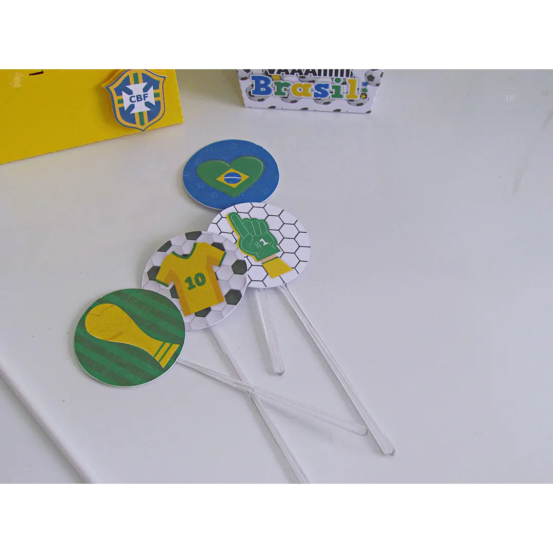 Kit Festa Copa do Mundo Brasil para Imprimir 3