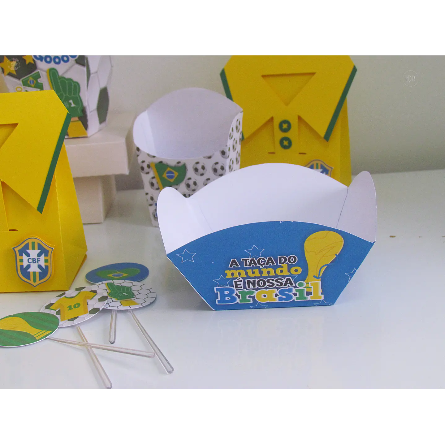 Kit Festa Copa do Mundo Brasil para Imprimir 4