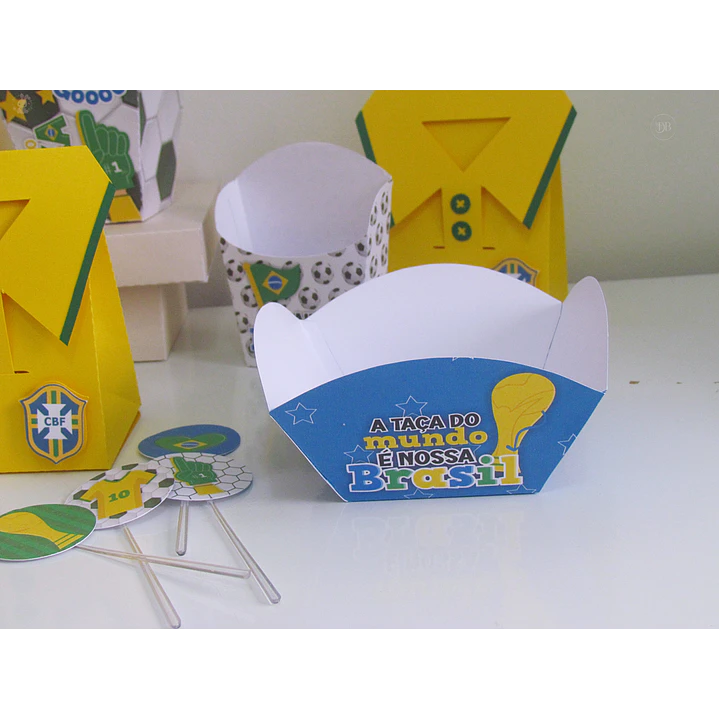 Kit Festa Copa do Mundo Brasil para Imprimir 4